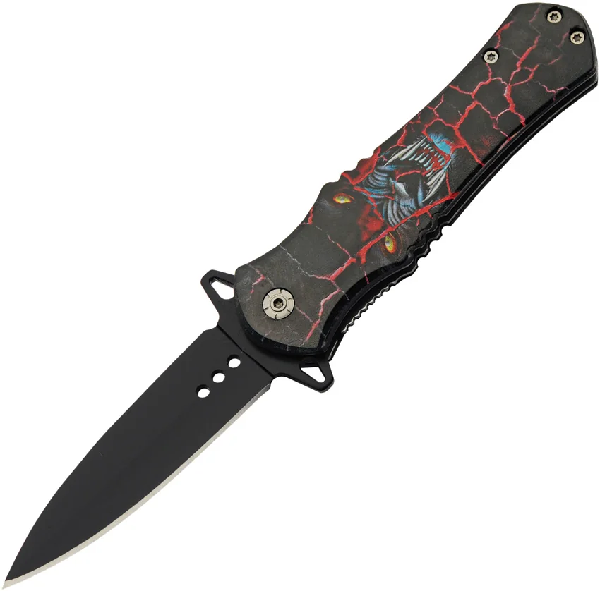 China Made Wildlife Linerlock A/O Wolf