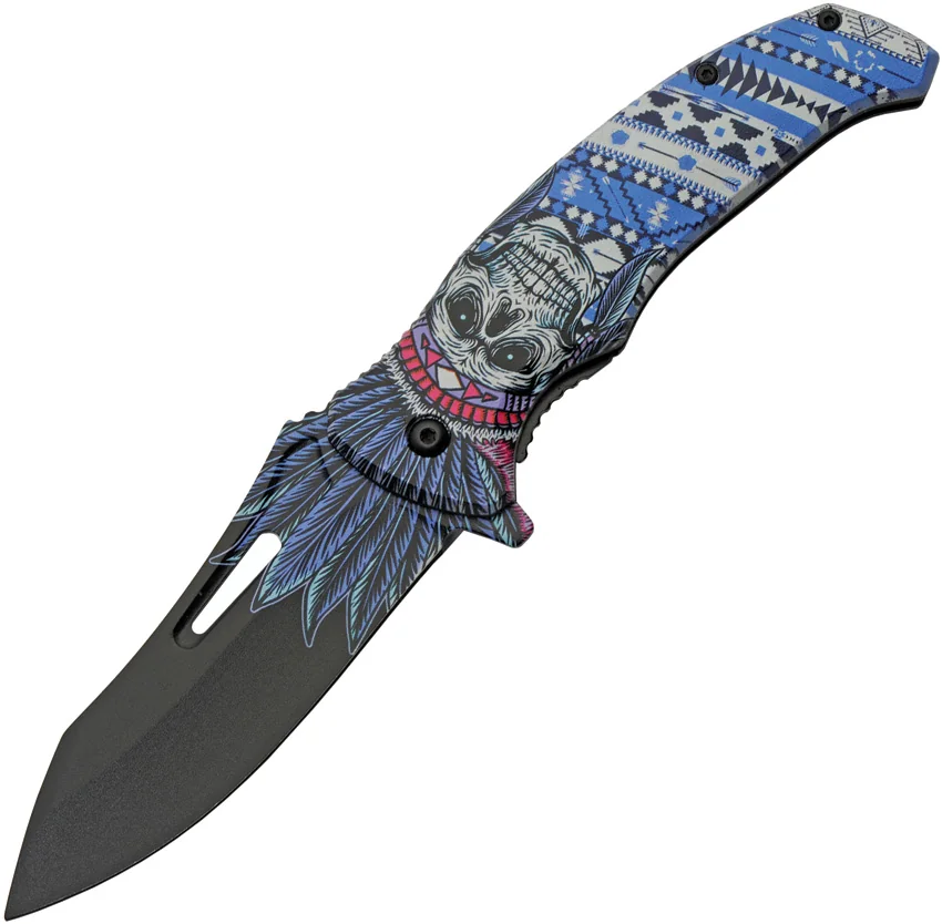 China Made Skull Linerlock A/O