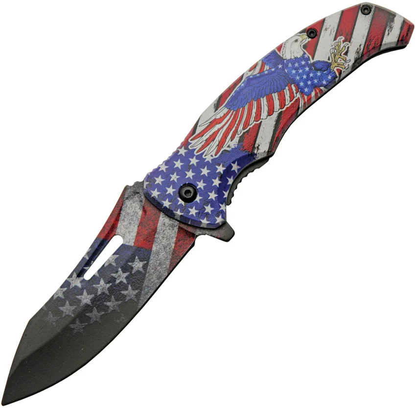 China Made USA Eagle Linerlock A/O