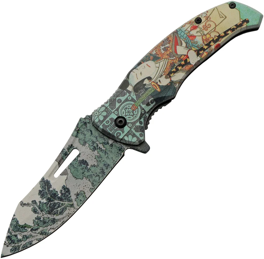 China Made Forest Samurai Linerlock A/O