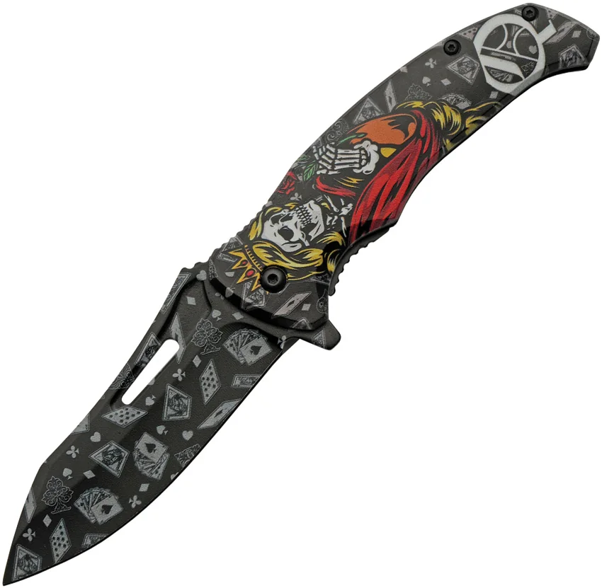 China Made Queen Skull Linerlock A/O