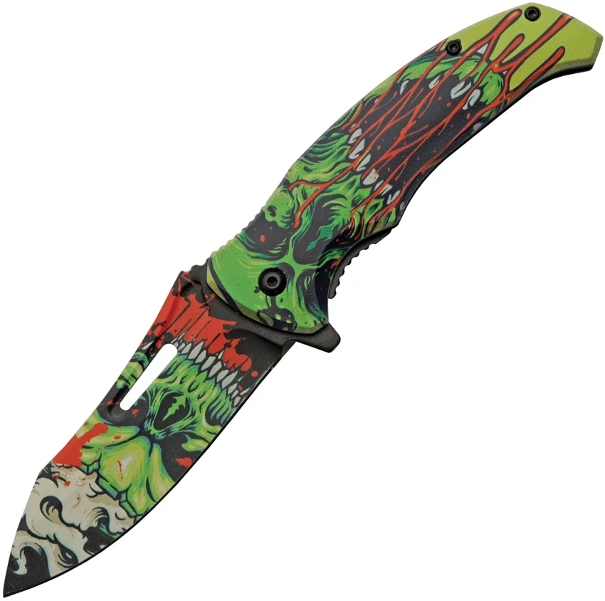 China Made Radium Skull Linerlock A/O
