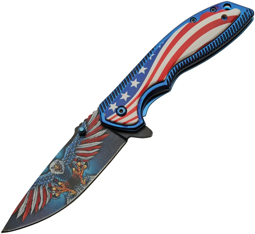 China Made Freedom Eagle Linerlock A/O