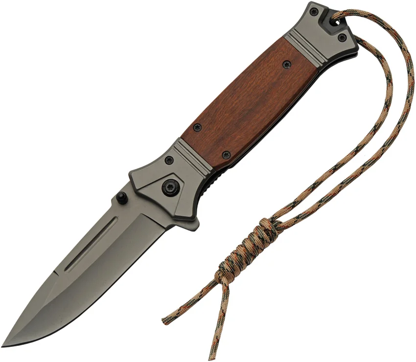 China Made FK-5 Linerlock Wood