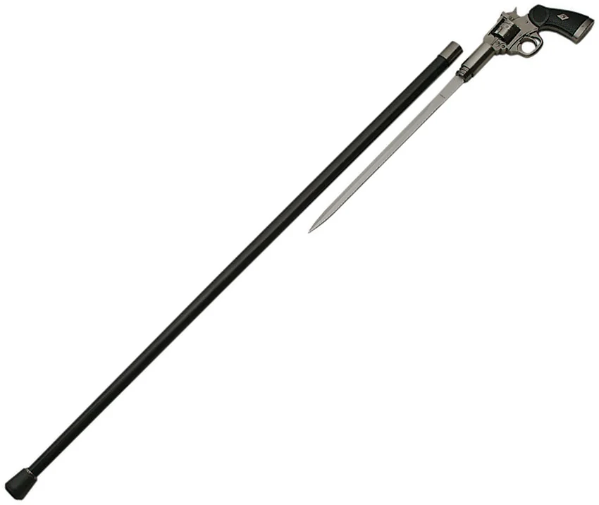 China Made Gun Cane Metal Handle