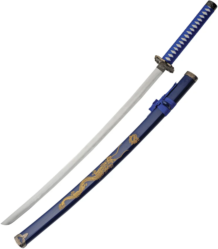 China Made Gold Dragon Samurai Blue