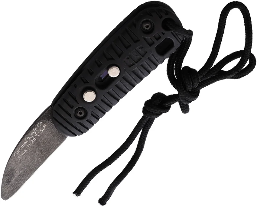 Colonial Knife Co. Auto CKC Automatic Knife Black ABS (2" Black Oxide)