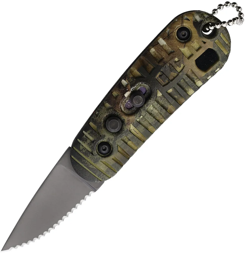 Colonial Knife Co. Auto CKC Automatic Knife Mossy Oak Camo ABS (2" SW Full Serr)