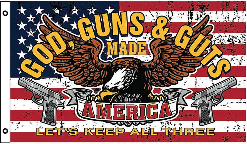 Flags God Guns & Guts Flag