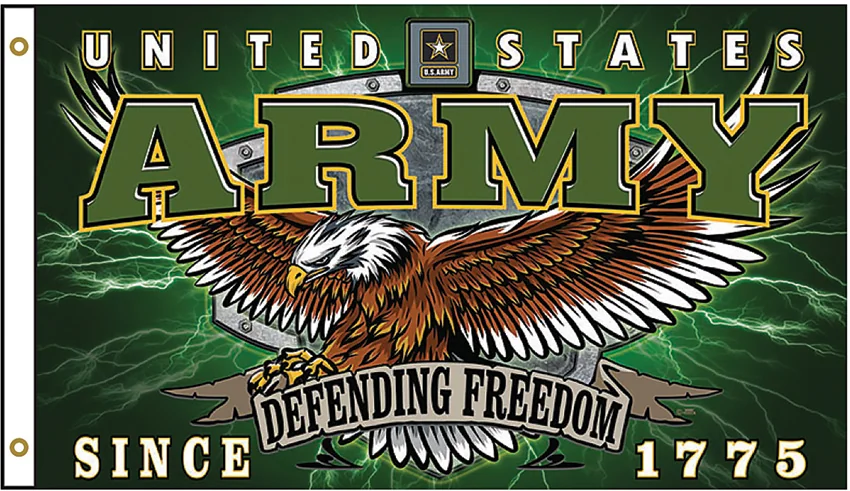 Flags US Army Defending Freedom