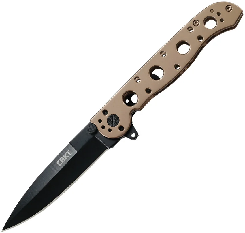 CRKT Carson M16-03BK Frame Lock Flipper Knife Stainless Steel (3.6" Black)