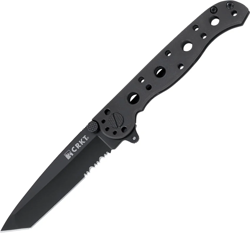 CRKT Carson M16-10KS EDC Tanto Frame Lock Knife (3" Black Serr)