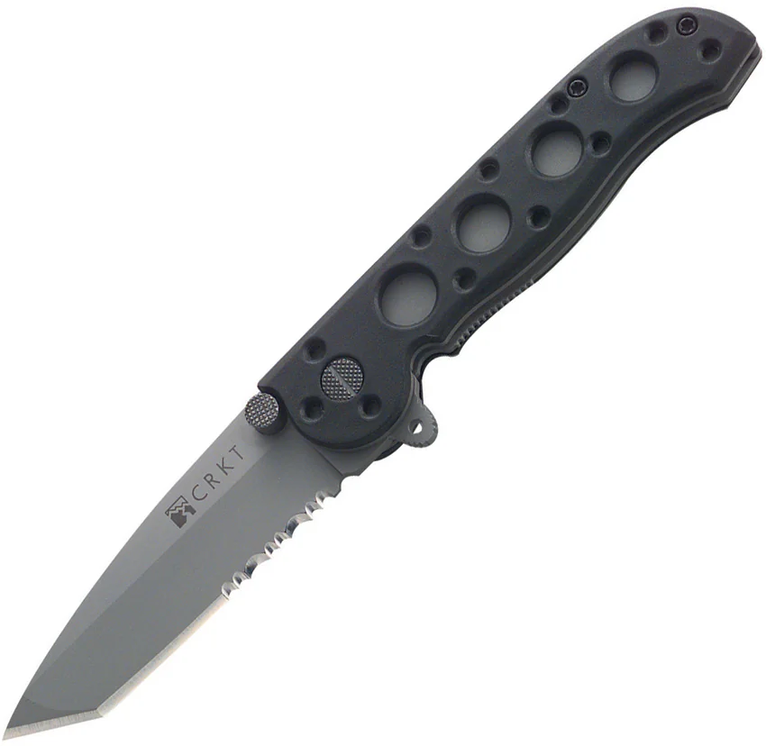 CRKT Carson M16-12Z Folding Tanto Flipper Knife Zytel (3" Bead Blast Serr)