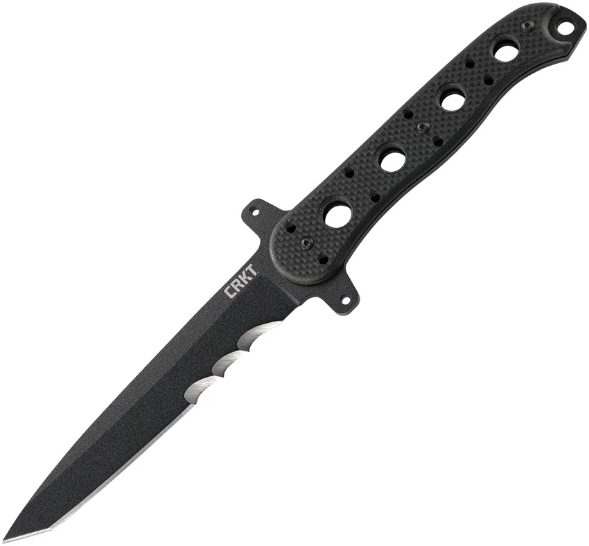 CRKT Carson M16-13FX Fixed Blade Knife Black G-10 (4.62" Black Serrated)