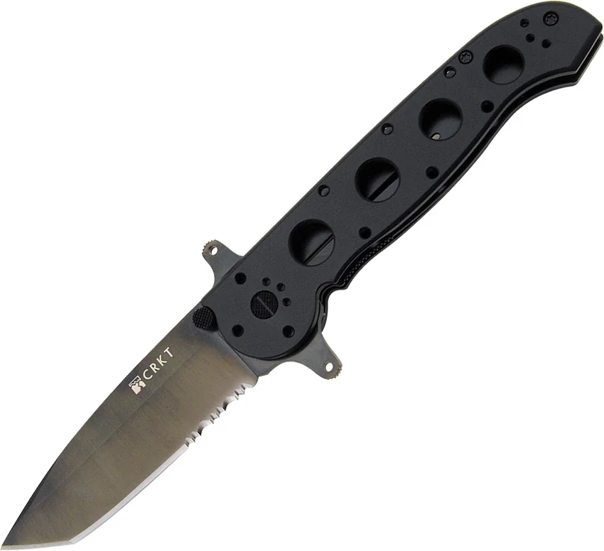 CRKT Carson M16-14SF Special Forces Folding Tanto Knife (3.875" Black Serr)