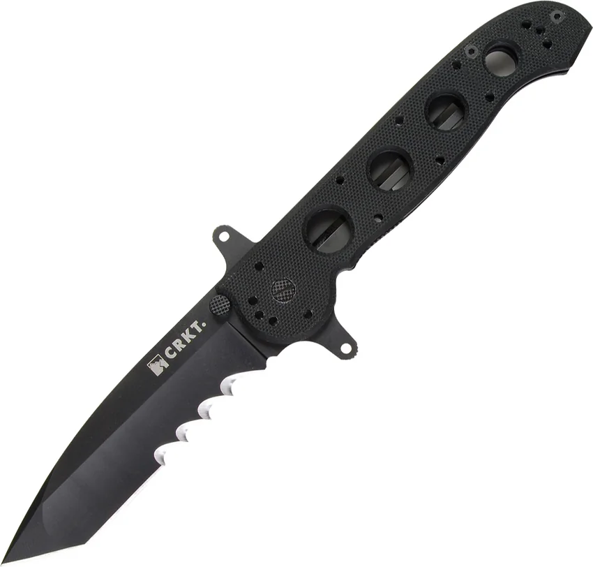 CRKT Carson M16-14SFG Special Forces Tanto Flipper Knife (3.875" Black Serr)