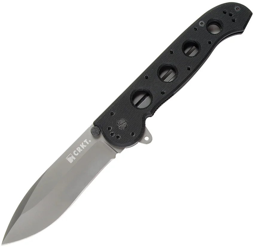 CRKT Carson M21-04G Big Dog Flipper Knife Black G-10 (3.875" Black)