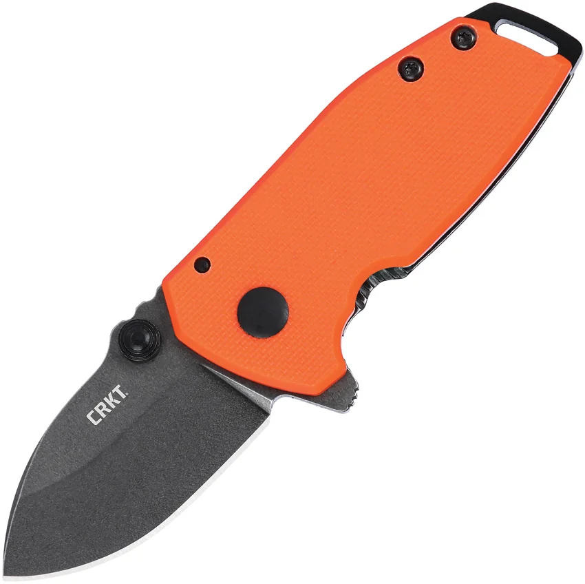 CRKT Burnley Squid Compact Assisted Frame Lock Knife OrangeG-10 (1.75" Black SW)