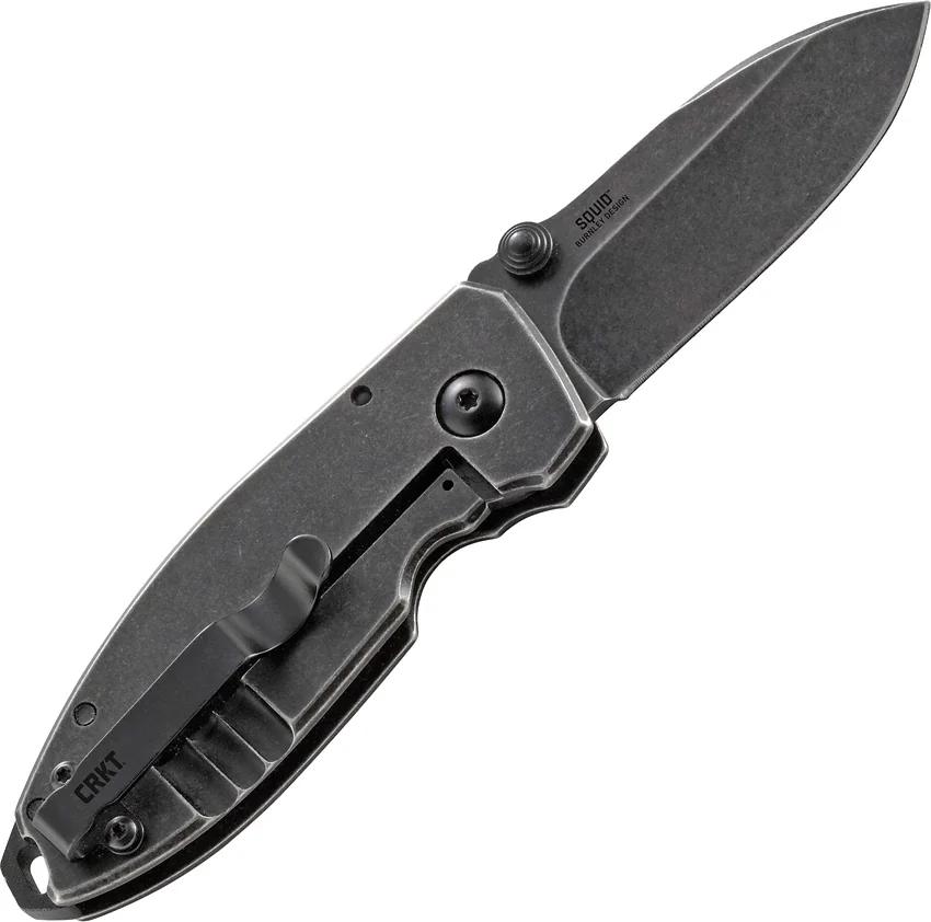 CRKT Burnley Squid Frame Lock Knife (2.25" Black SW) 2490KS