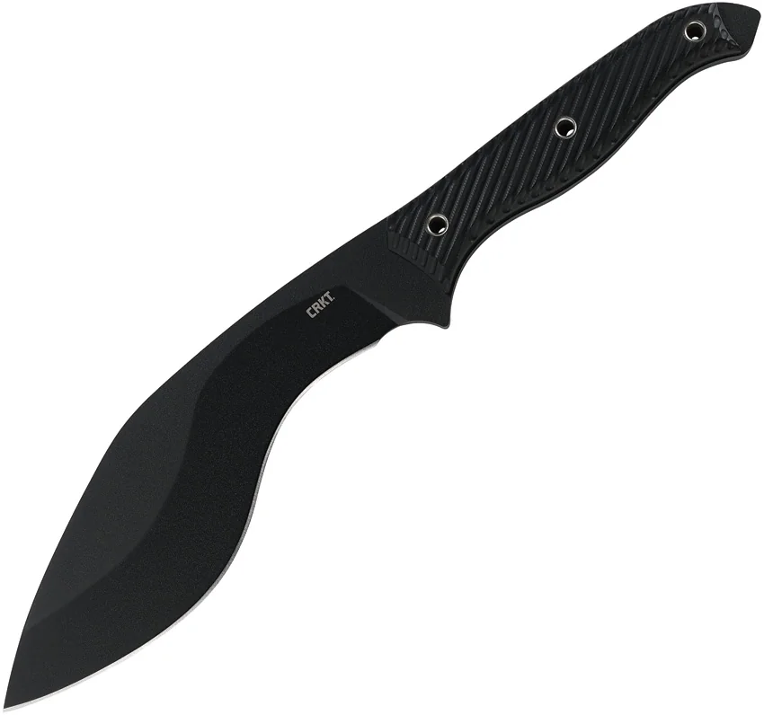 CRKT Clever Girl Kukri Fixed Blade Knife Black G-10 (7.75" Black)