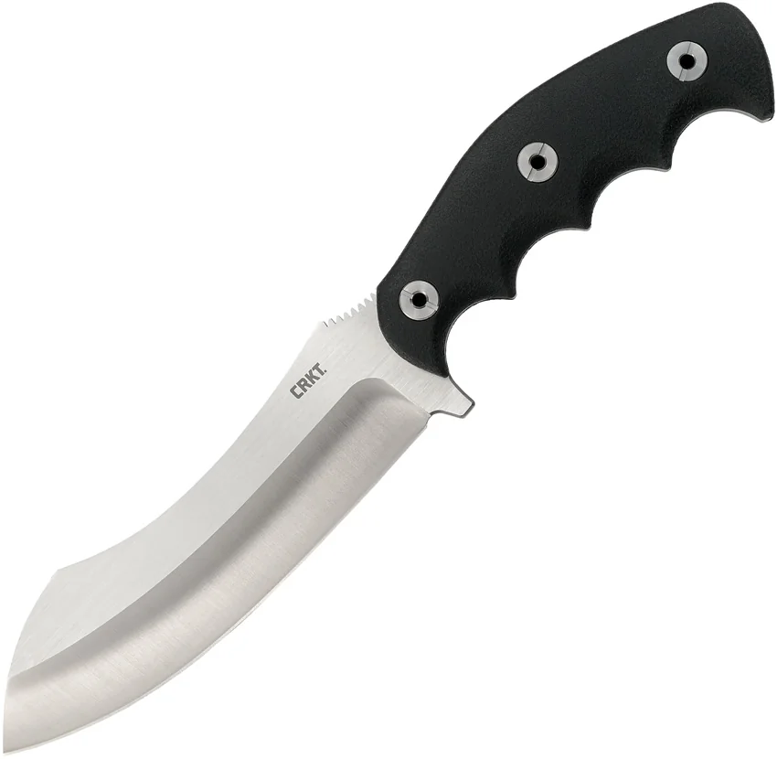 CRKT Catchall Fixed Blade Knife Rubberized GRN (5.5" Satin)