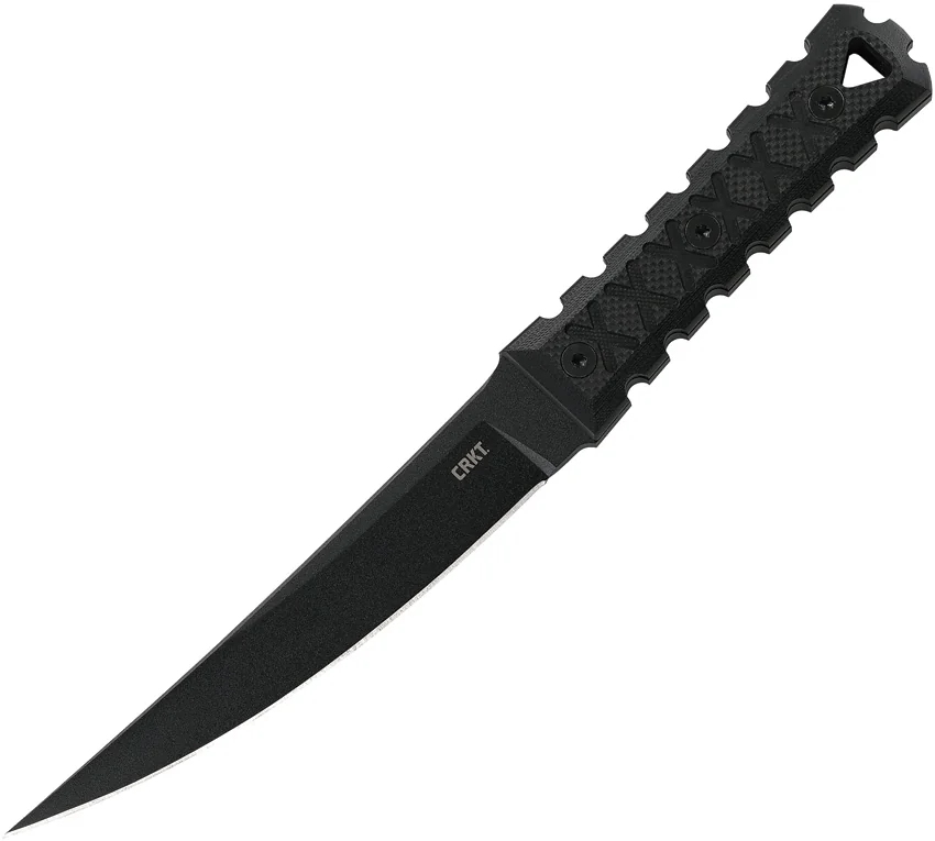 CRKT Williams HZ6 Fixed Blade Knife Black G-10 (6.5" Black)