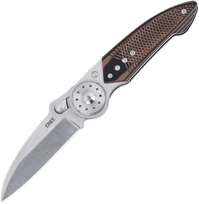 CRKT Walker Blade Lock Knife Stainless Steel + G-10 Overlay (2.9" Satin) 4200
