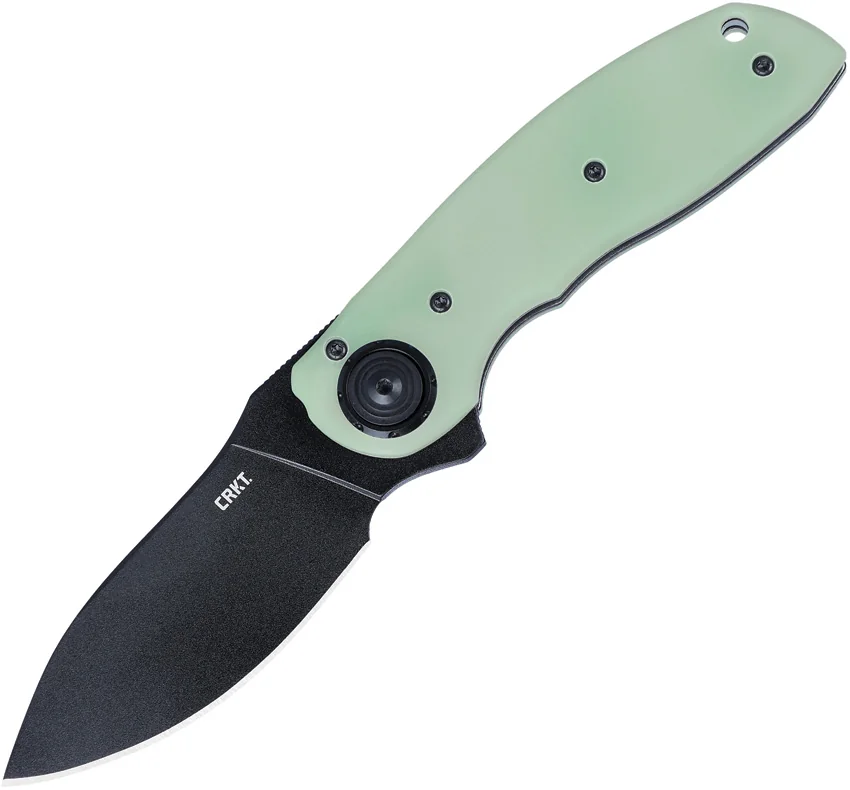 CRKT Bot Assisted Deadbolt Lock Knife Jade G-10 (3" Black)