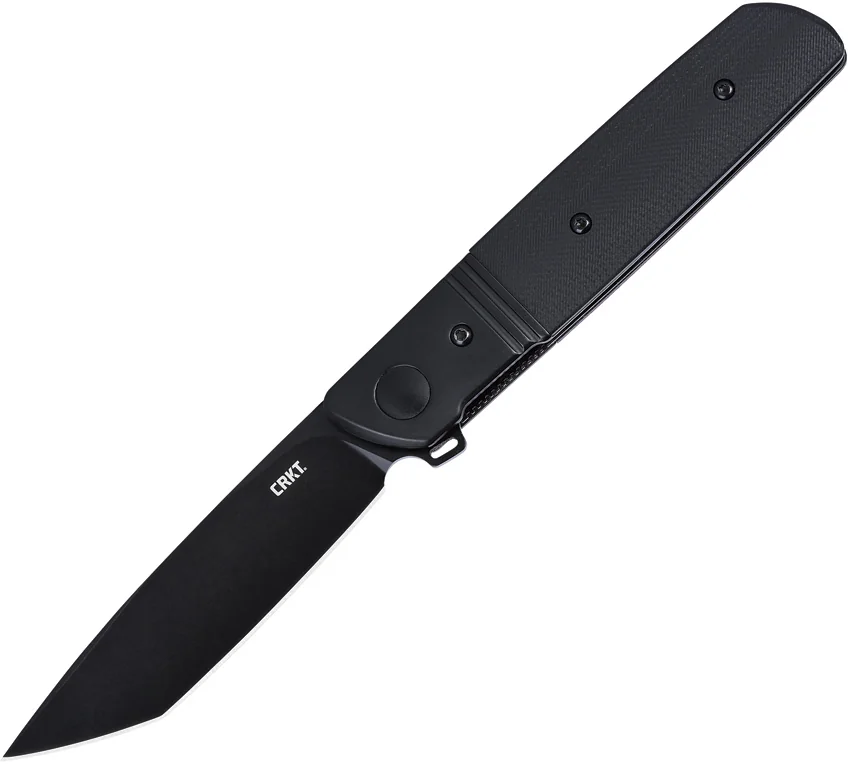 CRKT Bamboozled Spring Assisted Liner Lock Knife Black G-10 (3.3" Black) 5720K