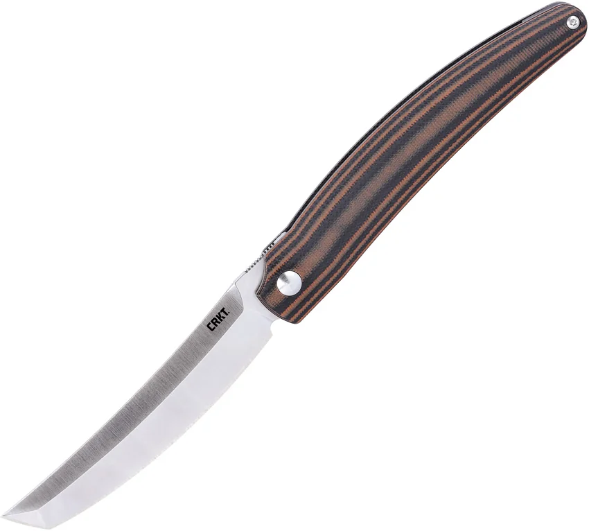 CRKT Ancestor Liner Lock Knife Brown/Black G-10 (3.60" Satin)