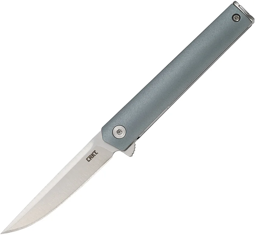 CRKT CEO Compact Liner Lock Knife Gray GRN (2.61" Satin)