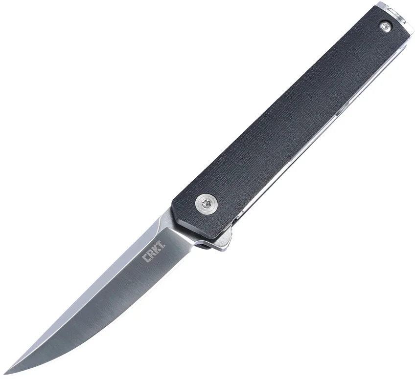 CRKT CEO Compact Liner Lock Knife Black Glass-Reinforced Nylon (2.61" Satin)
