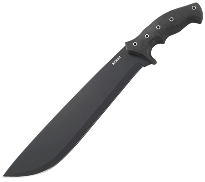 CRKT Onion ChanceInHell Machete Fixed Blade Knife (12" Black) K910KKP