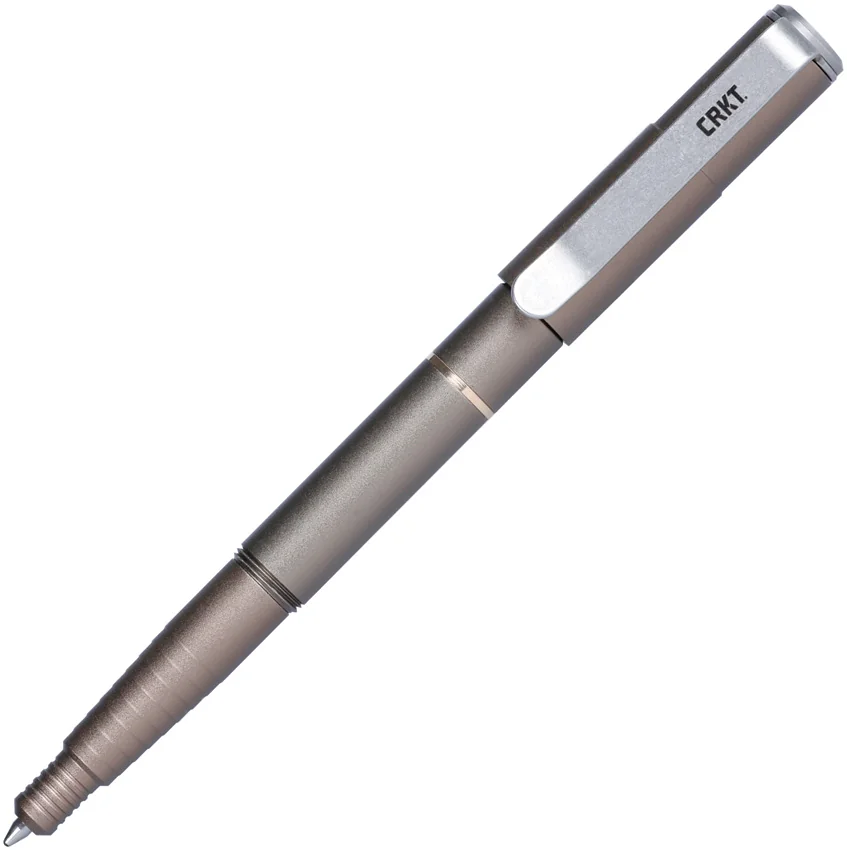 CRKT Collet Pen Gray Aluminum w/ Black Ink TPENWU