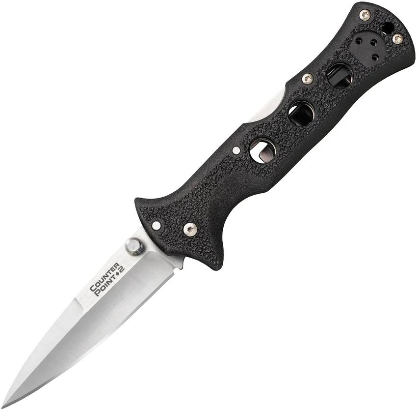Cold Steel Counter Point II Lockback Knife (3" Satin AUS-8A) 10AC