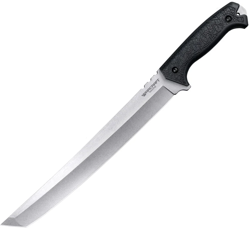 Cold Steel XL Warcraft Tanto Fixed Blade Knife Black GRN (12" SW 4034)