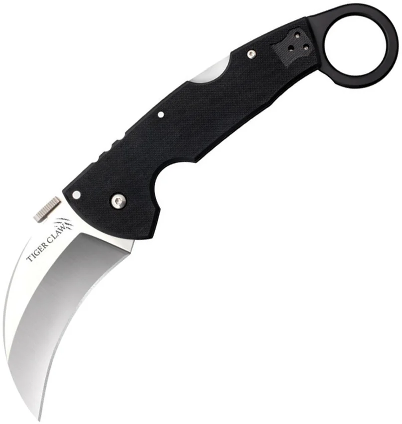 Cold Steel Tiger Claw Karambit Lockback Knife (3.25" Satin CPM-S35VN) 22C