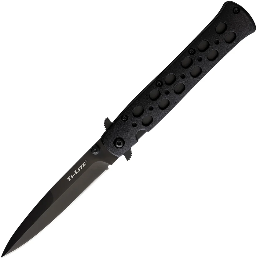 Cold Steel 4" Ti-Lite Liner Lock Knife Black Zytel (4" Black)