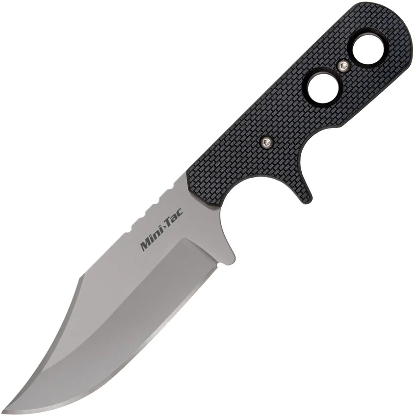 Cold Steel Mini Tac Bowie Neck Knife G-10 (3.625" Bead Blast) 49HCF