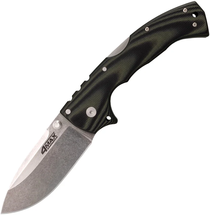 Cold Steel 4-Max Tri-Ad Lock Knife Green/Black G-10 (4" Stonewash) 62RMA