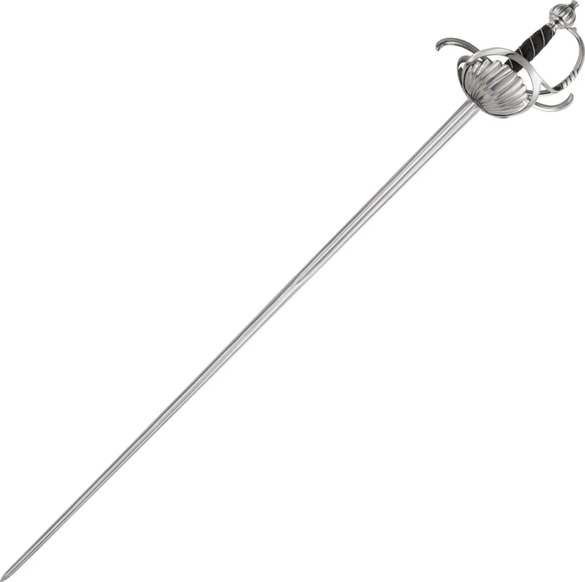 Cold Steel Ribbed Shell Hilt Rapier
