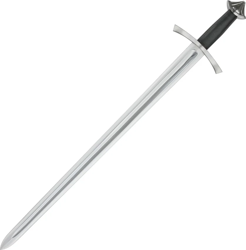Cold Steel Norman Sword w/ Black Leather Scabbard (30" Satin) 88NOR