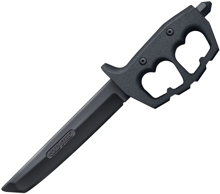 Cold Steel Trench Knife Trainer Tanto Fixed Blade Knife (7.6" Black) 92R80NT