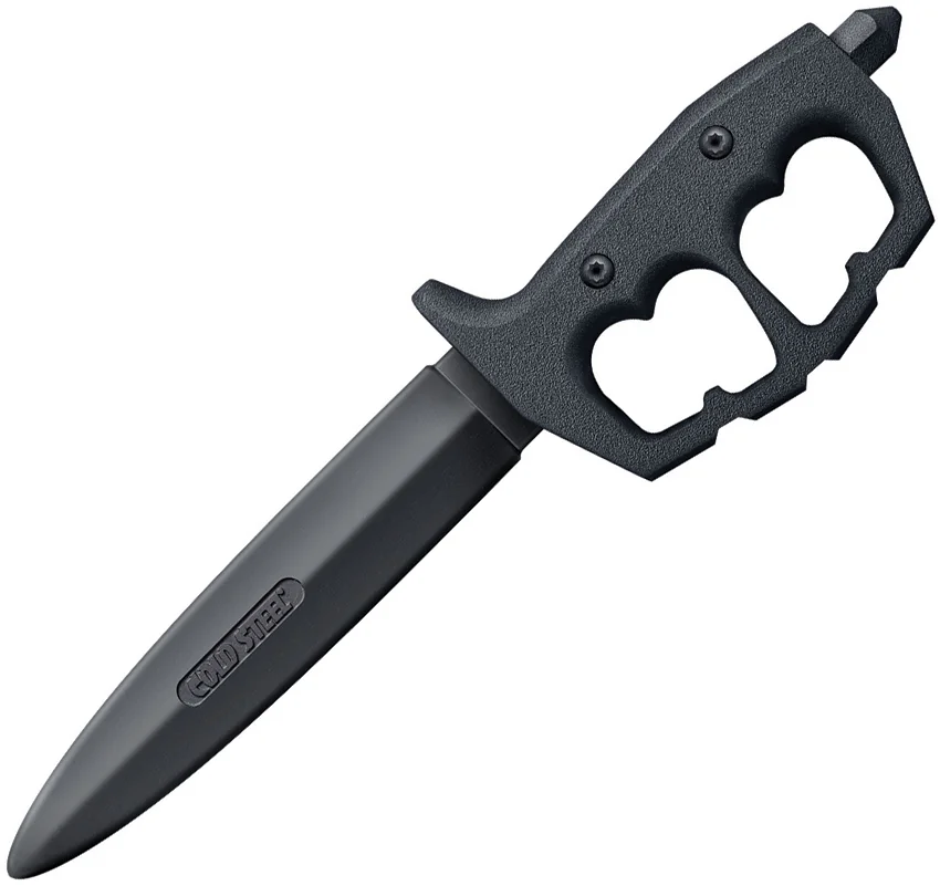 Cold Steel Trench Knife Double Edge Fixed Blade Trainer (7.5" Dull) 92R80NTP