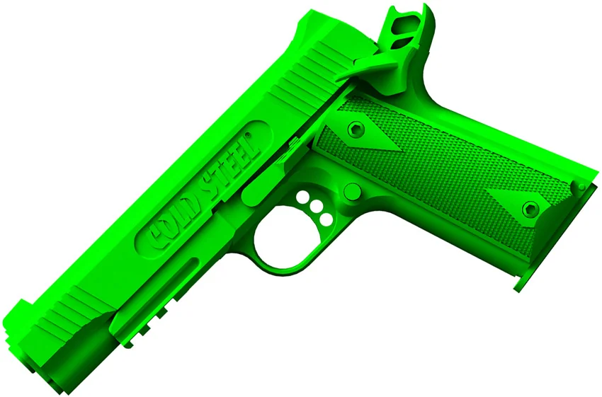 Cold Steel 1911 Back Position Rubber Training Pistol - Green 92RGC11C