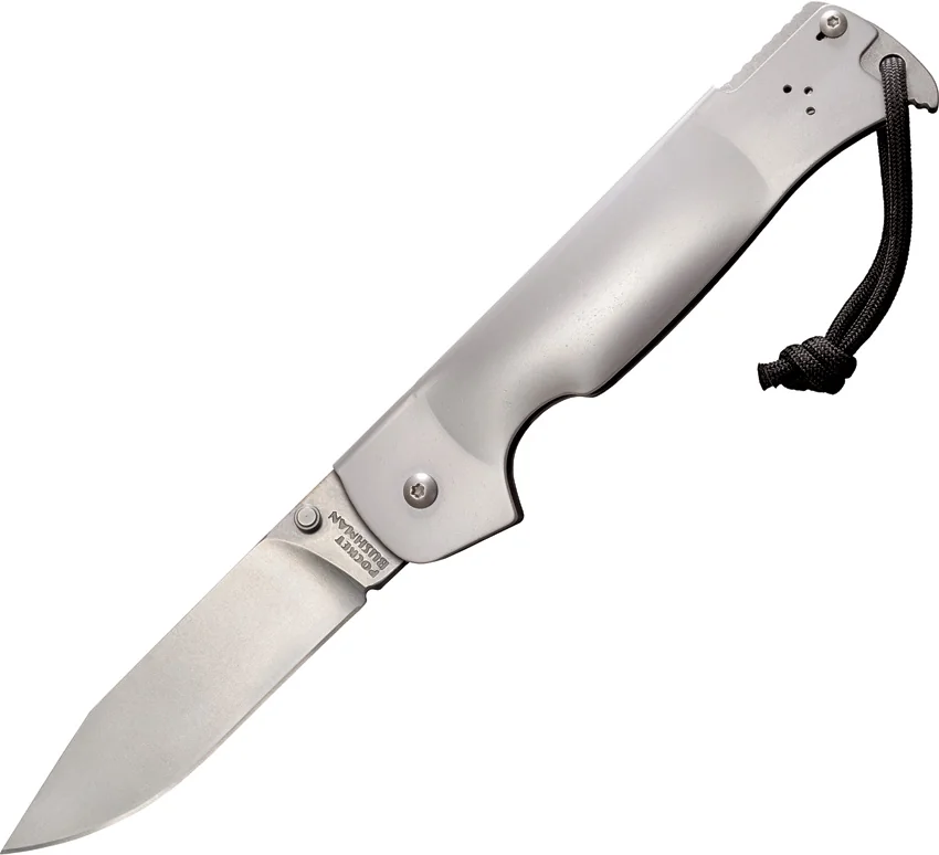 Cold Steel Pocket Bushman Ram Safe Lock Knife (4.5" Stonewash) 95FB