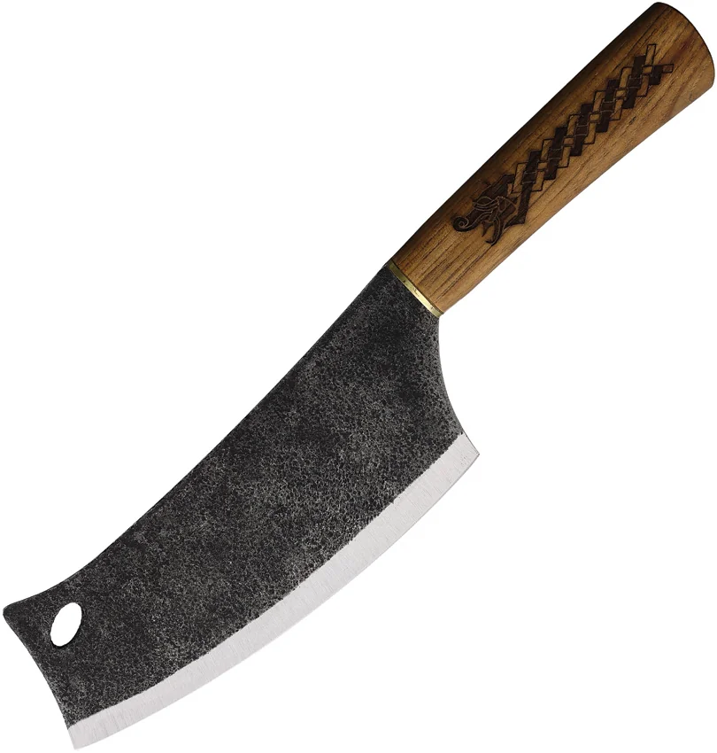 Condor Norse Dragon Cleaver Fixed Blade Knife Hickory (7.4" Black)