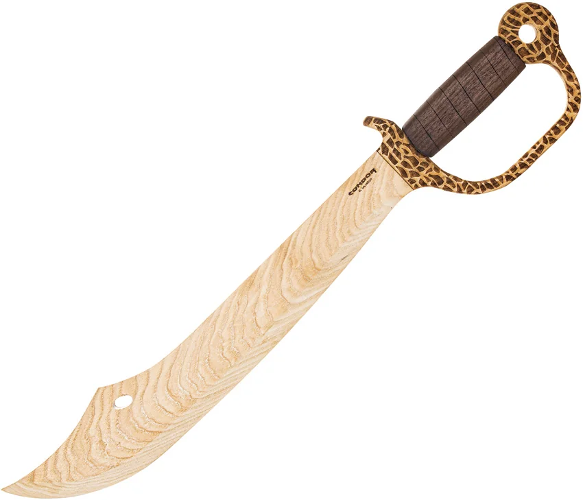 Condor Buccaneer Wooden Sword Walnut (16.5" Natural)