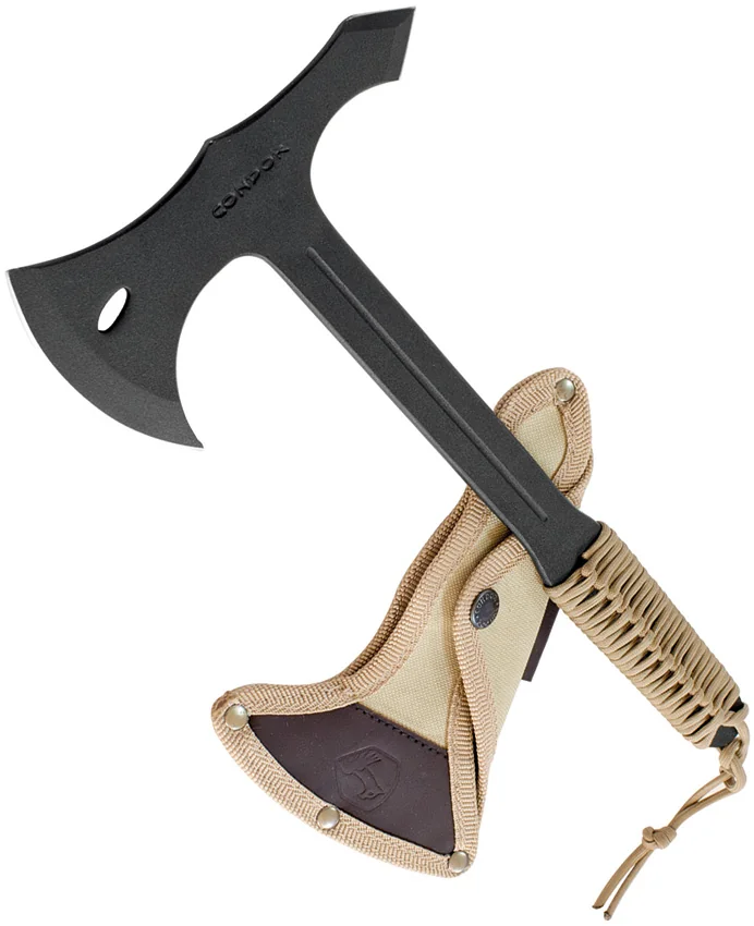 Condor Single Bit Throwing Axe Tan Paracord (Black) CTK1401-1.4