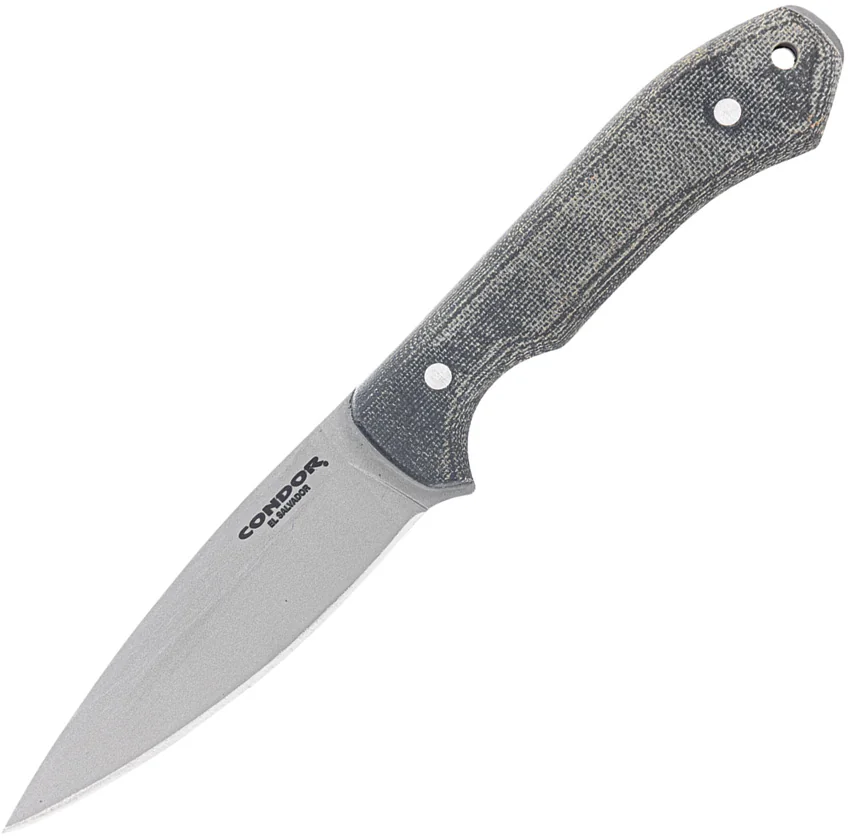 Condor K-Night Fixed Blade Knife Black Micarta (4.3" Bead Blast)